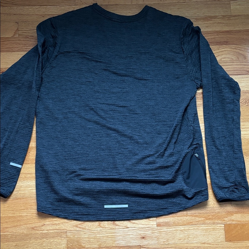 Nike Running Men's Dark Gray Long Sleeve Dry Fit XL - Picture 3 of 4